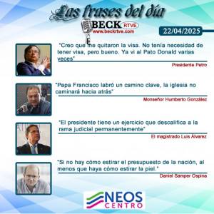 Las frases del día - Abril 23 de 2025